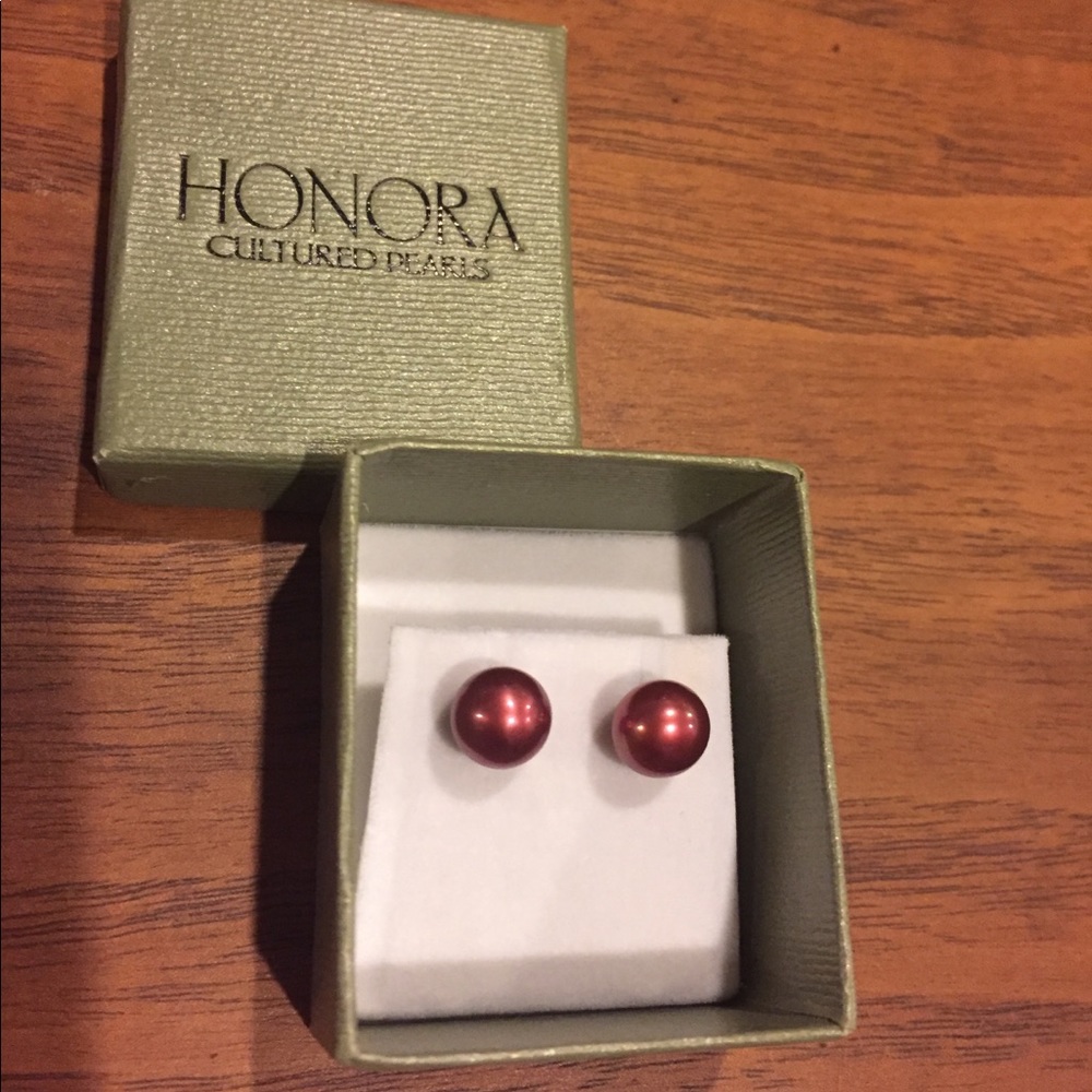 Honora pearl earrings and bracelet